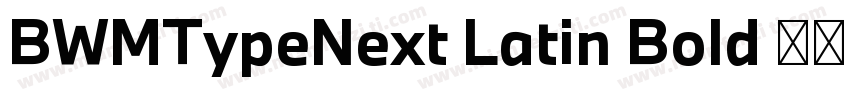 BWMTypeNext Latin Bold 粗体字体转换